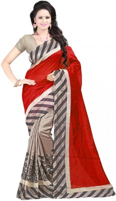 

Party Wear Dresses Printed Fashion Cotton Saree(Red)