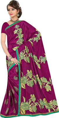 

Khoobee Self Design, Printed Fashion Silk Saree(Multicolor)