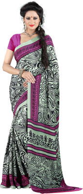 

Khushali Self Design, Printed Fashion Silk, Crepe Saree(Multicolor)