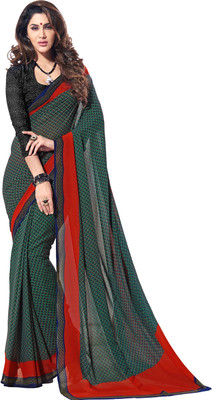 

Jiya Self Design, Printed Fashion Georgette Saree(Red, Multicolor), Multicolor;red