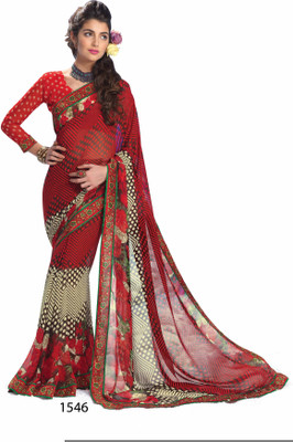 

Ridham Sarees Printed Fashion Handloom Georgette Saree(Multicolor)