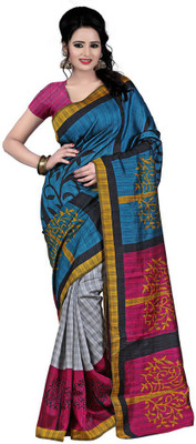 

Indrani Printed Fashion Silk Saree(Multicolor), Red