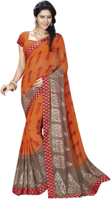 

Vishal Printed Fashion Georgette Saree(Orange)