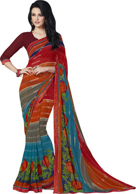 

Vishal Solid Fashion Georgette Saree(Multicolor)