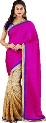 

Indian Wear Online Printed Fashion Georgette Saree(Pink)