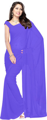 

Manthan Solid Daily Wear Georgette Saree(Pack of 2, Purple)