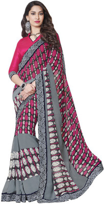 

Desi Butik Embroidered Fashion Satin, Georgette Saree(Multicolor)