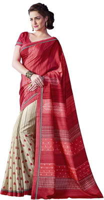 

Sunaina Printed Fashion Cotton Saree(Multicolor)