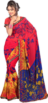 

Indian Wear Online Printed Fashion Art Silk Saree(Multicolor), Multicolor135