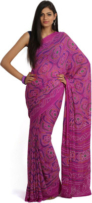 

Jaipur Kurti Printed Bandhej Viscose Saree(Multicolor), Mustard