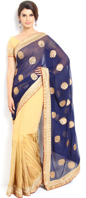 

Soch Embroidered Fashion Chiffon Saree(Beige)