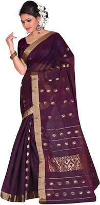 

Indianhandloom Self Design Coimbatore Cotton Saree(Red), Maroon