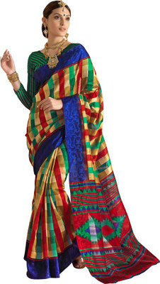 

Parisha Printed Fashion Art Silk Saree(Multicolor)