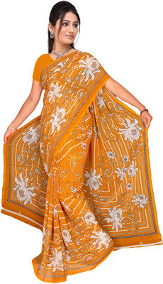 

Jiya Self Design, Printed Fashion Georgette Saree(Yellow, Multicolor), Multicolor;yellow