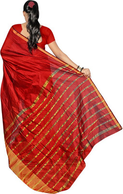 

Indian Wear Online Printed Fashion Art Silk Saree(Red)