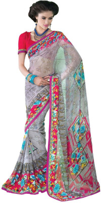 

Cenizas Printed Fashion Georgette Saree(Multicolor), Pink