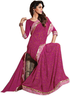 

Indian Wear Online Printed Fashion Pure Chiffon Saree(Multicolor), Multicolor514