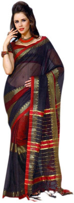 

Miraan Printed Chettinadu Cotton Saree(Dark Blue)