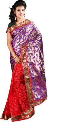 

Anushree Saree Self Design Fashion Chanderi Saree(Multicolor), Maroon