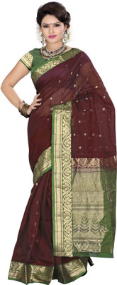 

Indianhandloom Woven Coimbatore Silk Cotton Blend Saree(Maroon)