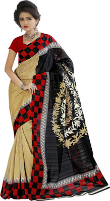 

JTInternational Printed Bhagalpuri Silk Saree(Multicolor)