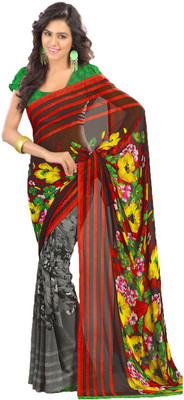 

Party Wear Dresses Printed Fashion Art Silk Saree(Multicolor), Multicolor227