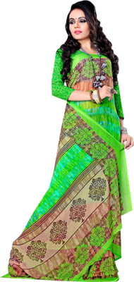 

MannMohh Printed Daily Wear Georgette Saree(Multicolor)