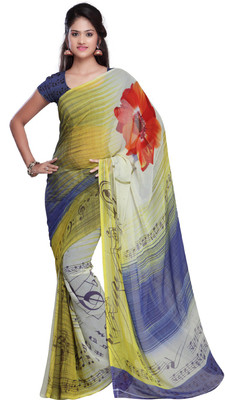 

Desi Butik Printed Fashion Art Silk Saree(Multicolor)
