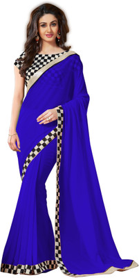 

Monika Silk Mill Self Design Daily Wear Georgette Saree(Green), Purple