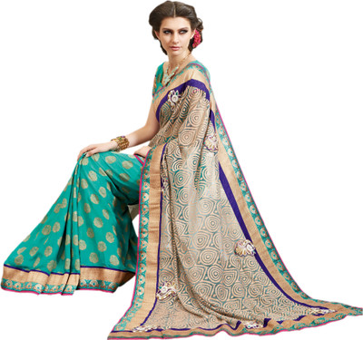 

Vishal Printed Fashion Net Saree(Multicolor), Rama green