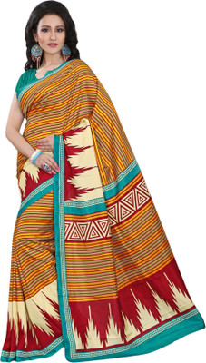 

Sunaina Printed Fashion Art Silk Saree(Multicolor), Indigo