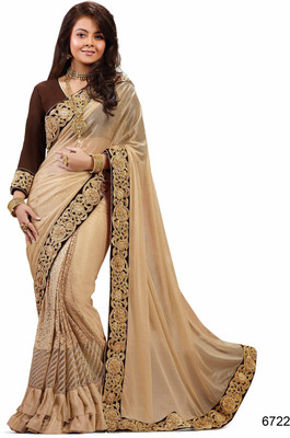 

Ridham Sarees Embroidered Fashion Georgette Saree(Multicolor)