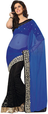 

Party Wear Dresses Printed Fashion Pure Chiffon Saree(Multicolor), Multicolor365