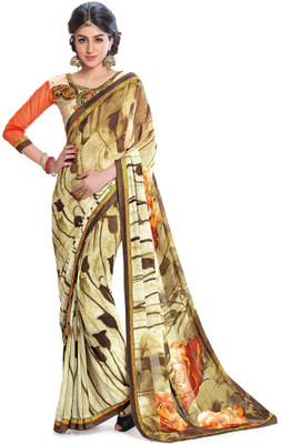 

Indianbeauty Self Design, Printed Bollywood Pure Georgette Saree(Multicolor)