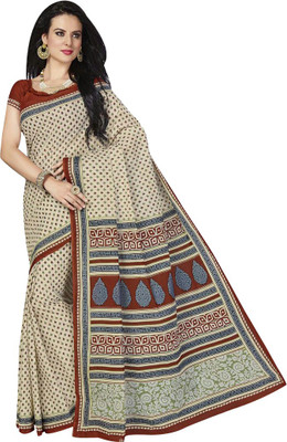 

Party Wear Dresses Printed Fashion Cotton Saree(Multicolor)