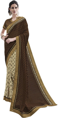 

Desi Butik Embroidered Fashion Jacquard, Georgette Saree(Multicolor)