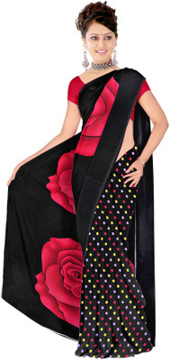

Khoobee Self Design, Printed Fashion Georgette Saree(Black, Pink, Multicolor), Black;multicolor;pink