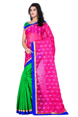 

Weavedeal Embellished Banarasi Brocade Saree(Purple)