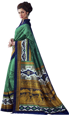 

Sunaina Printed Fashion Cotton Saree(Multicolor)