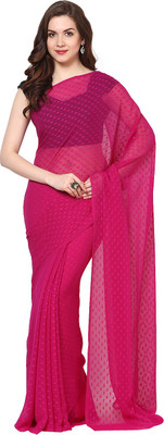 

Aksara Self Design Daily Wear Chiffon Saree(Red)