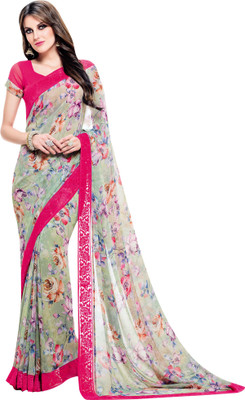 

Vishal Self Design Bollywood Georgette Saree(Multicolor)