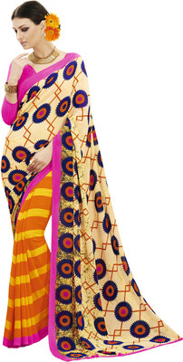 

Lovelylook Printed Daily Wear Georgette Saree(Multicolor), Multi