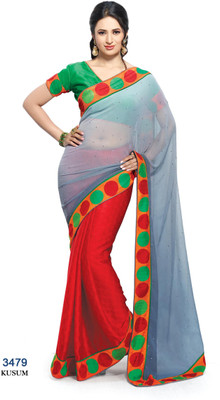 

Ridham Sarees Printed Fashion Handloom Georgette Saree(Multicolor)