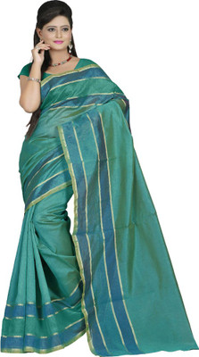 

Sanju Sarees Printed Chettinadu Kota Cotton Saree(Light Green)