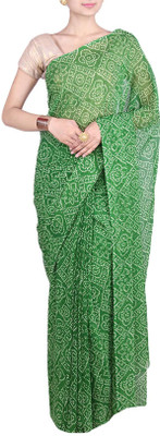 

Aaradhya Fashion Self Design Bandhani Georgette Saree(Dark Green)