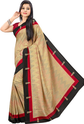 Sunaina Printed Fashion Art Silk Saree(Multicolor)