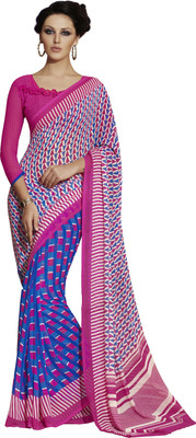 

Jiya Self Design, Printed Fashion Georgette Saree(Multicolor, Blue, Pink, Blue;multicolor;pink