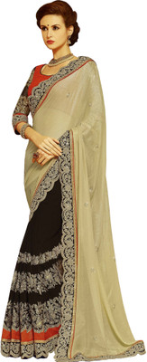 

Indian E Fashion Embroidered Bollywood Georgette Saree(Multicolor)