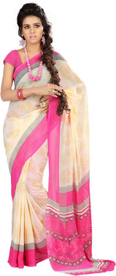 

Indian Wear Online Printed Fashion Georgette Saree(Multicolor), Multicolor95