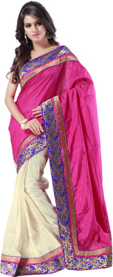 

Weavedeal Embellished, Self Design Banarasi Banarasi Silk Saree(Pink)